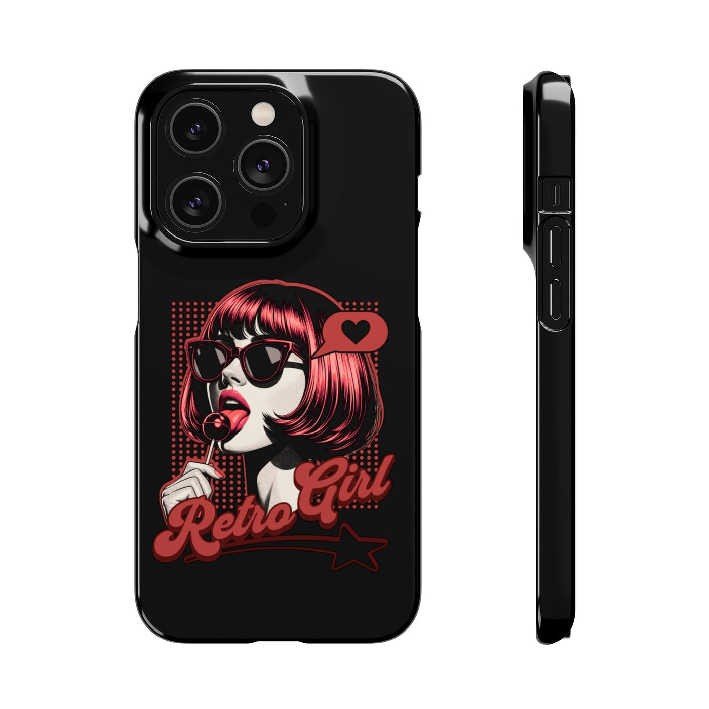 Retro Girl Snap Case Handyhülle