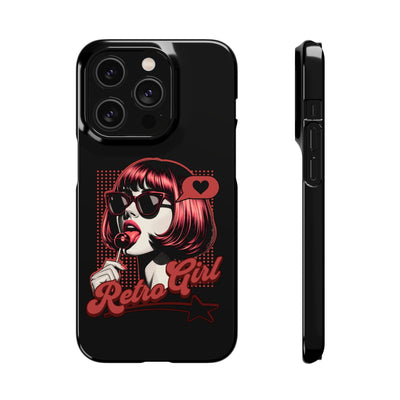 Retro Girl Snap Case Handyhülle