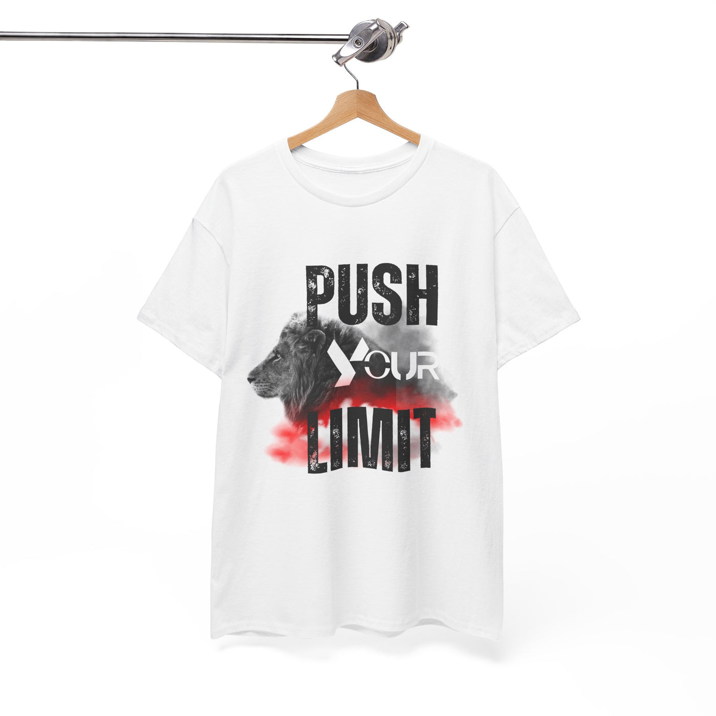Motivational Unisex Heavy Cotton Tee - "Push Your Limit"