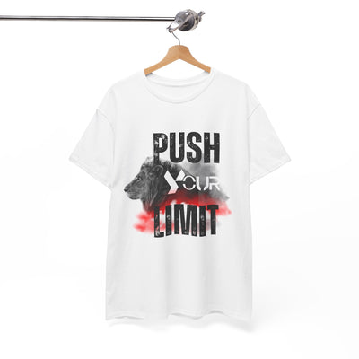 Motivational Unisex Heavy Cotton Tee - "Push Your Limit"
