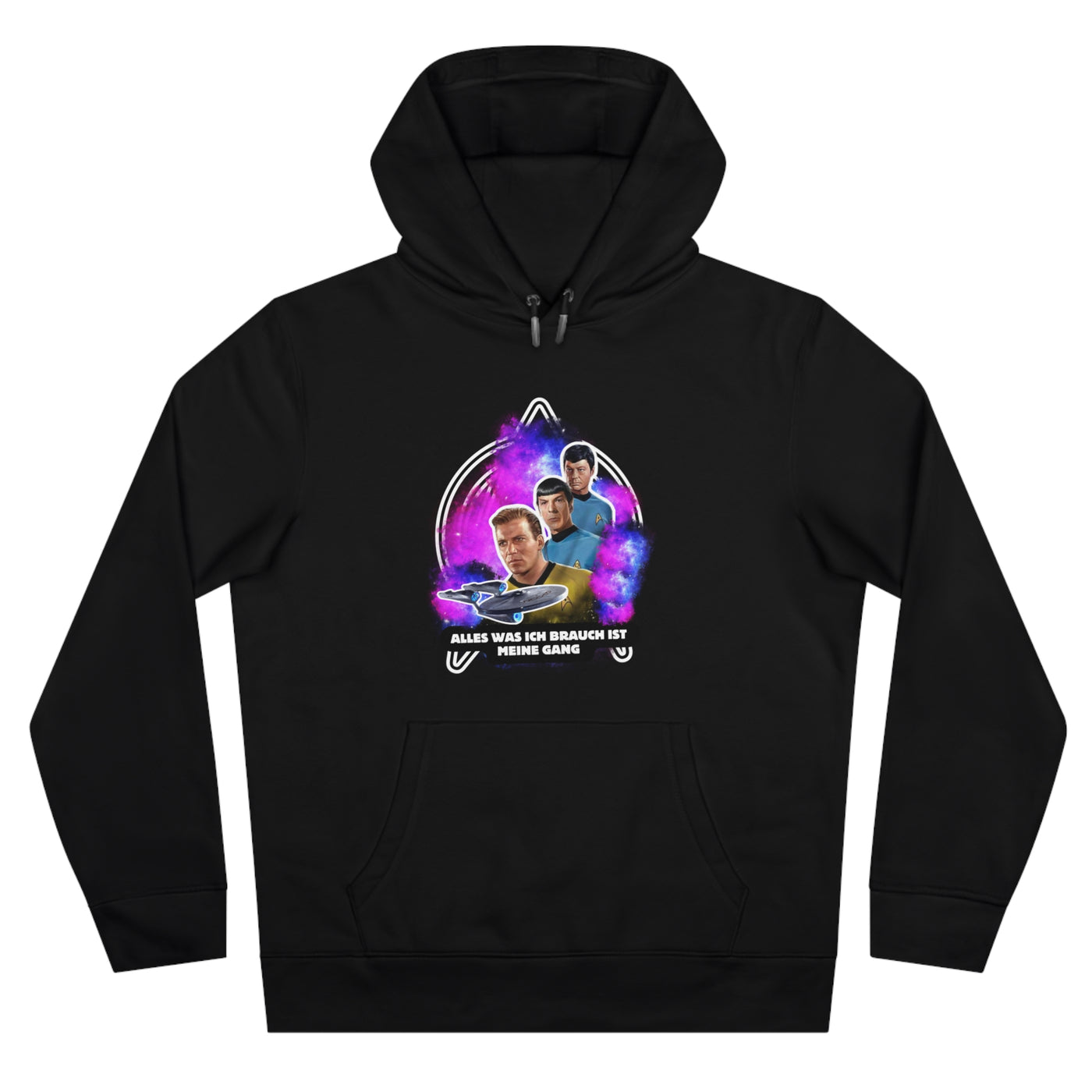 Hoodie Sweatshirt - Star trek "alles was ich brauch ist meine Gang"