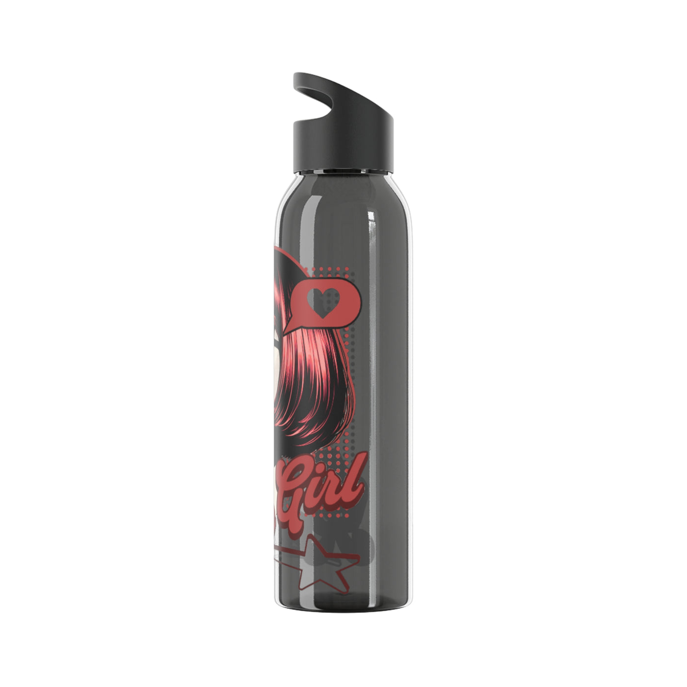 Retro Girl Stainless Steel Water Bottle, Sport Hydration, Wasserflasche