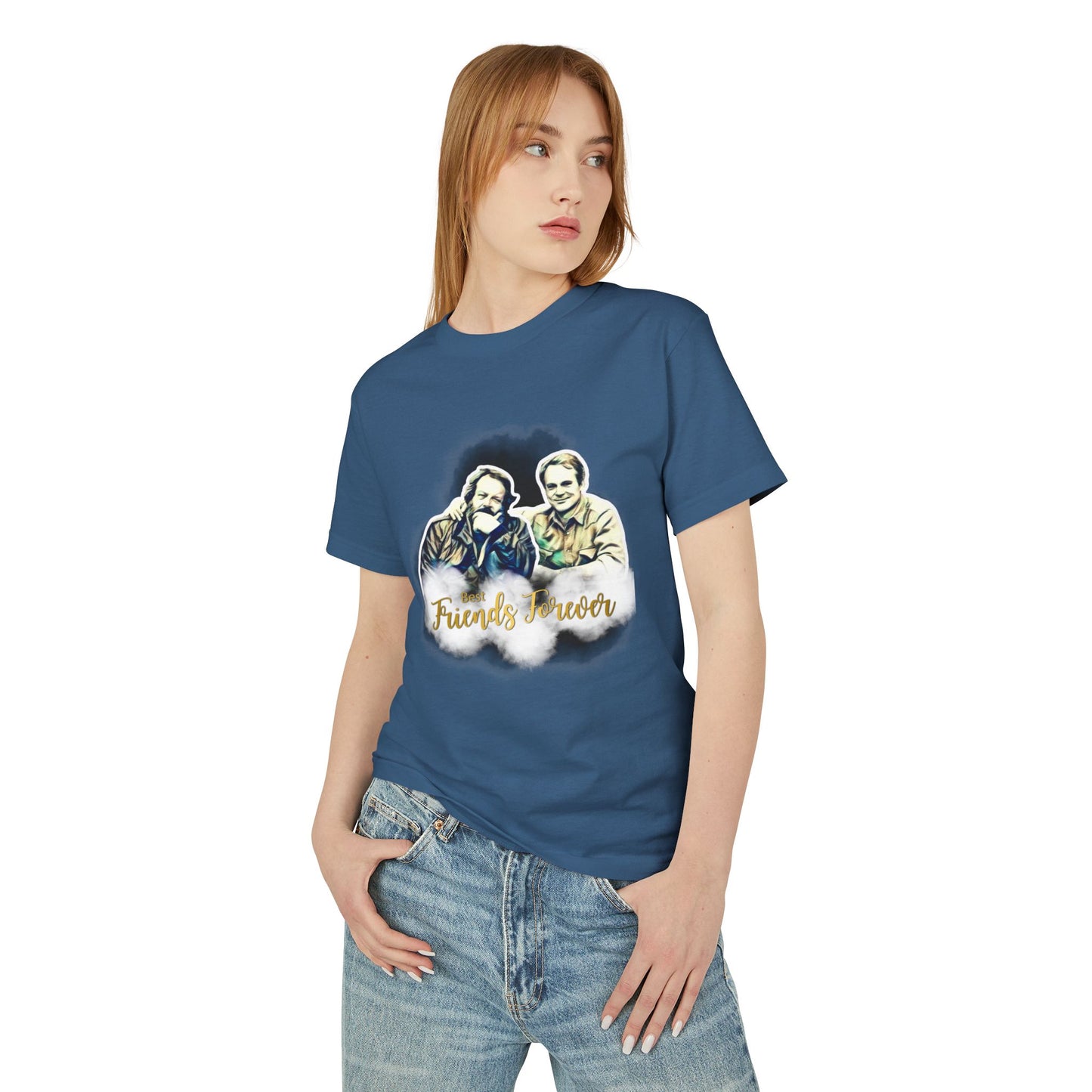 Friends Forever Bud Spencer Terence Hill Graphic Tee - Unisex Heavyweight Cotton T-Shirt