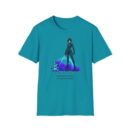 T-Shirt - Anime "siebenmal hinfallen - achtmal aufstehen"