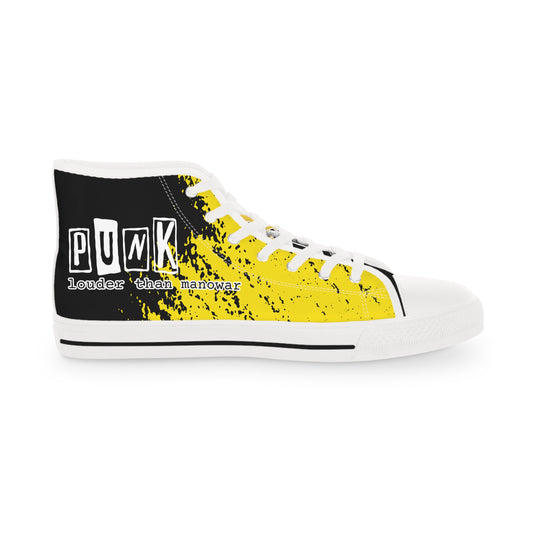 Trendy High Top Sneakers "louder than manowar" Sneaker