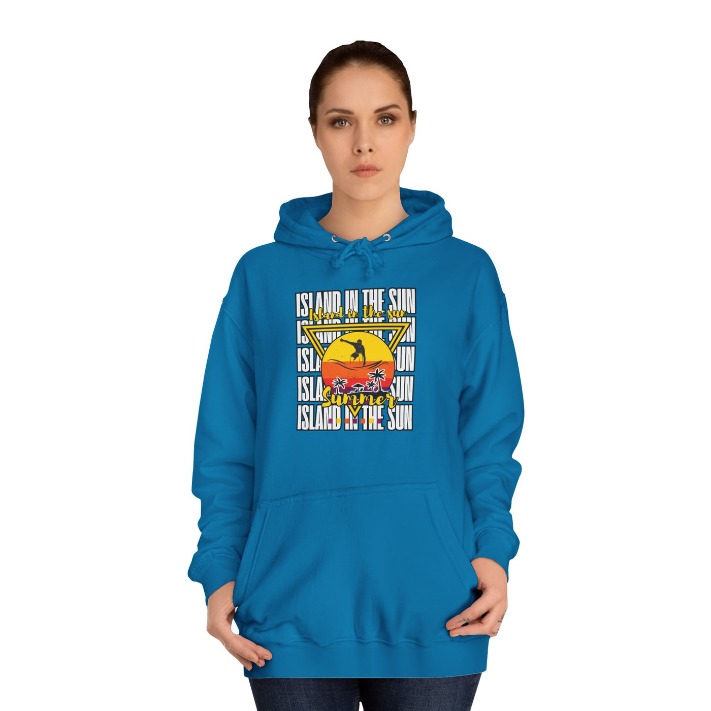 Vibrant College Spirit Hoodie, Unisex College Hoodie