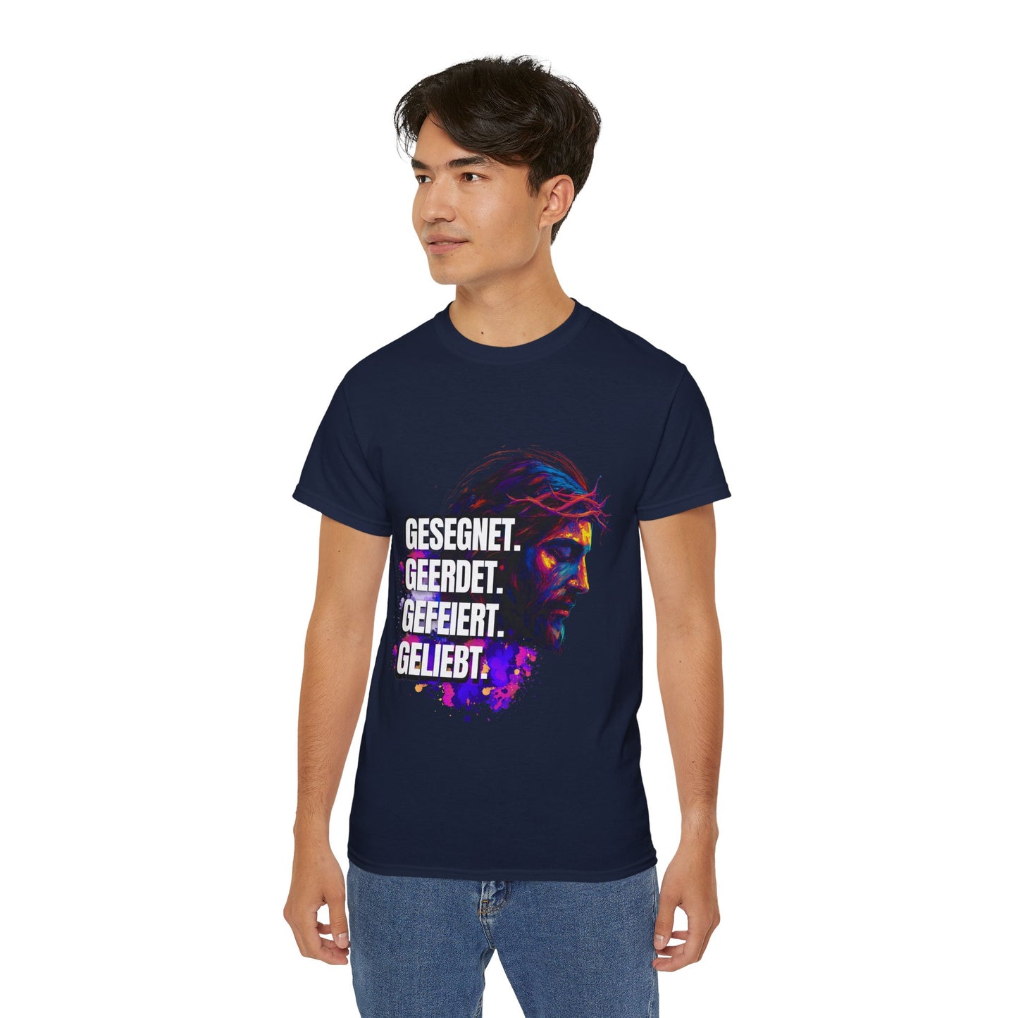 Gesegnet. Geerdet. Gefeiert. Geliebt - Jesus Shirt