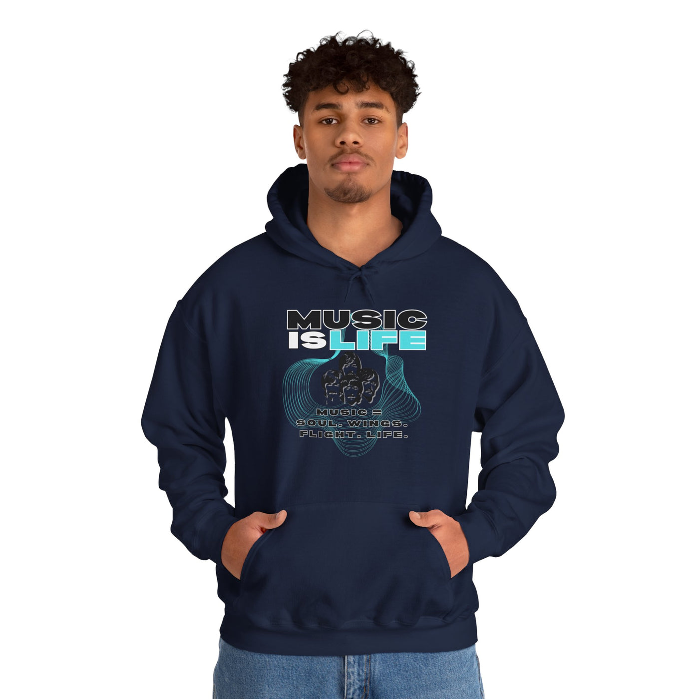 Music is Life Hoodie - Unisex Heavy Blend™ Sweatshirt