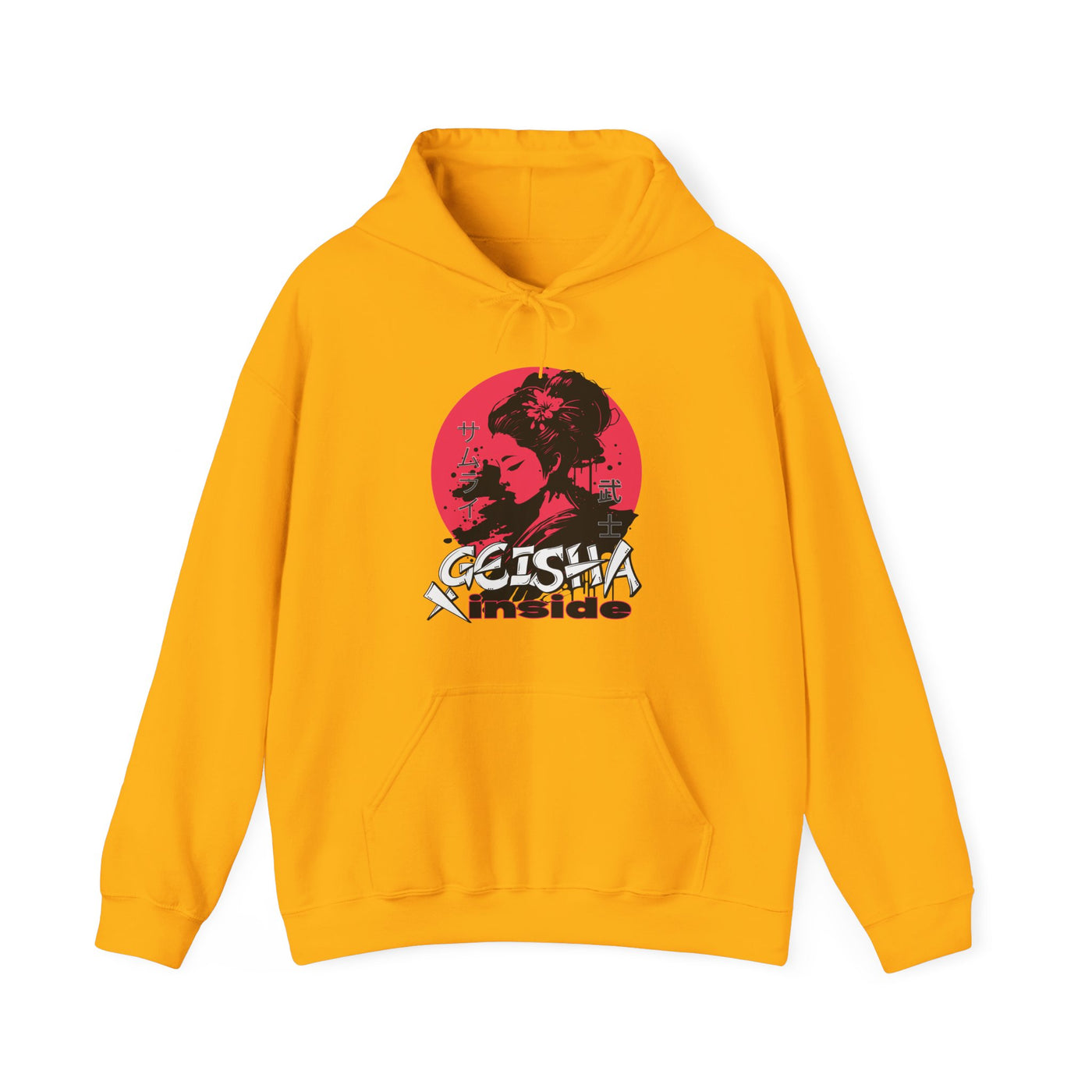 "Geisha Inside"Fleece Hoodie, Cozy