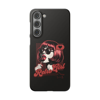Retro Girl Snap Case Handyhülle