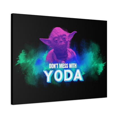 Inspirational Yoda Canvas Art - Modern Wall Decor for Star Wars Fans 