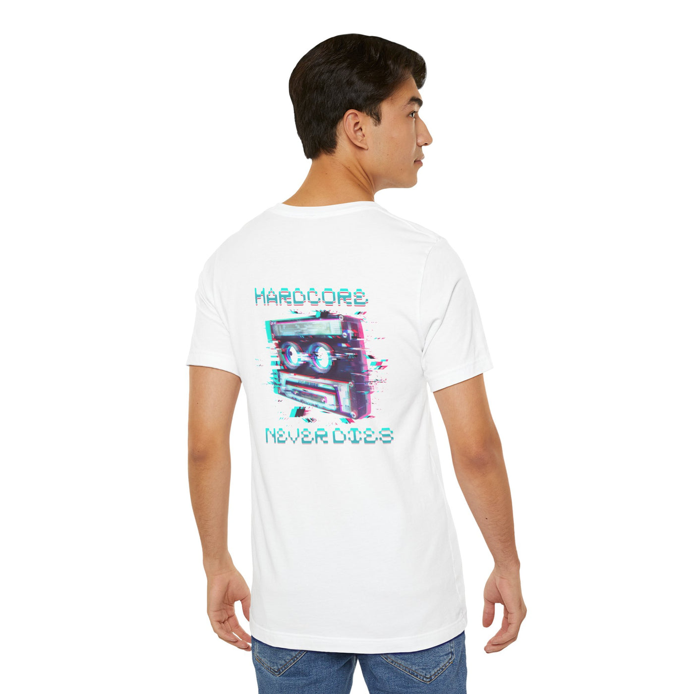 Techno - Hardcore Never Dies - Retro Graphic Tee, 90s Aesthetic Shirt unisex