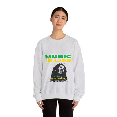 Music Is Life Bob Raggae Sweatshirt