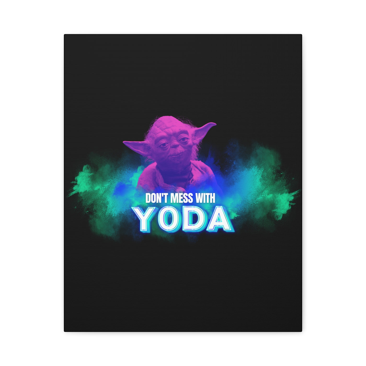 Inspirational Yoda Canvas Art - Modern Wall Decor for Star Wars Fans