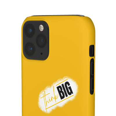 Handyhülle gelbe - Yellow Snap Case - 'Think BIG' for Motivated Individuals