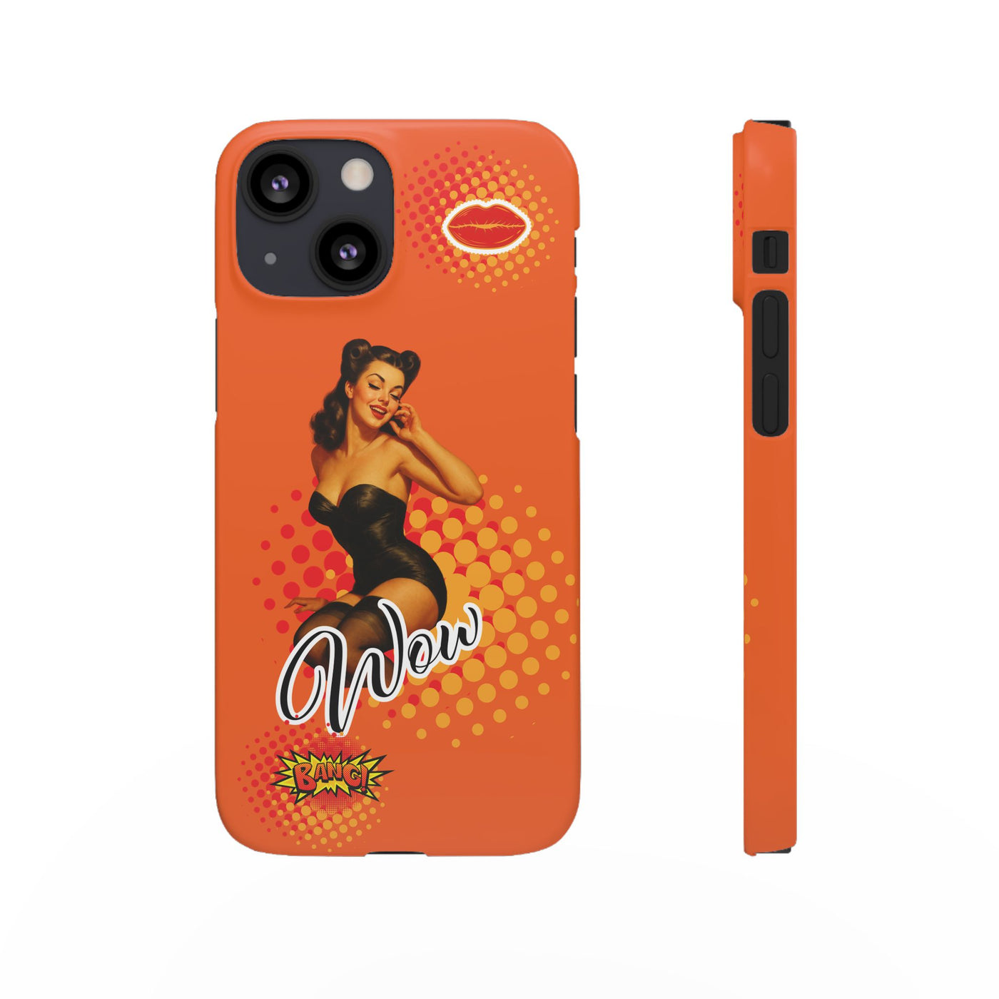Retro Pin-Up - Handyhülle - Snap Case - Bold 'Wow' Design