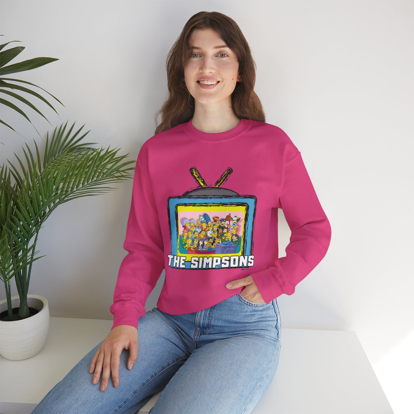 The Simpsons Unisex Heavy Cotton Sweatshirt