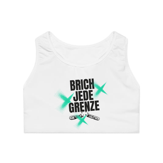 Motivational Sports Bra – "BRICH JEDE GRENZE" – Ideal for Gym & Active Lifestyle