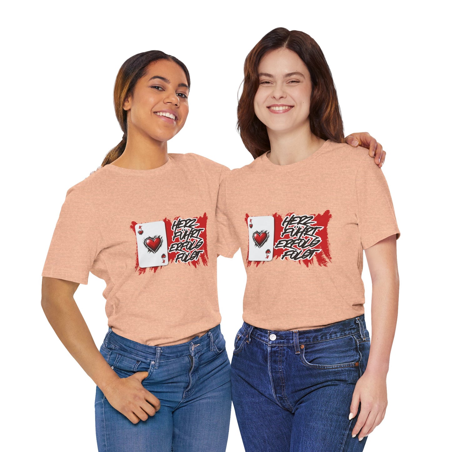 Herz führt Erfolg folgt- T shirt