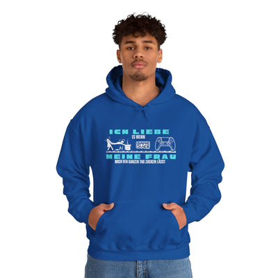 Gaming Love Unisex Hooded Sweatshirt - "Ich Liebe Es Wenn Meine Frau"