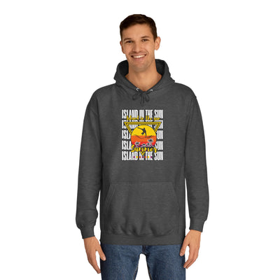 Vibrant College Spirit Hoodie, Unisex College Hoodie