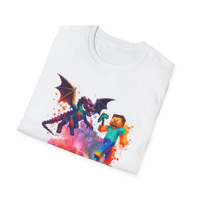 Minecraft Change the World Video Game T-Shirt - Unisex Softstyle Tee for Gamers