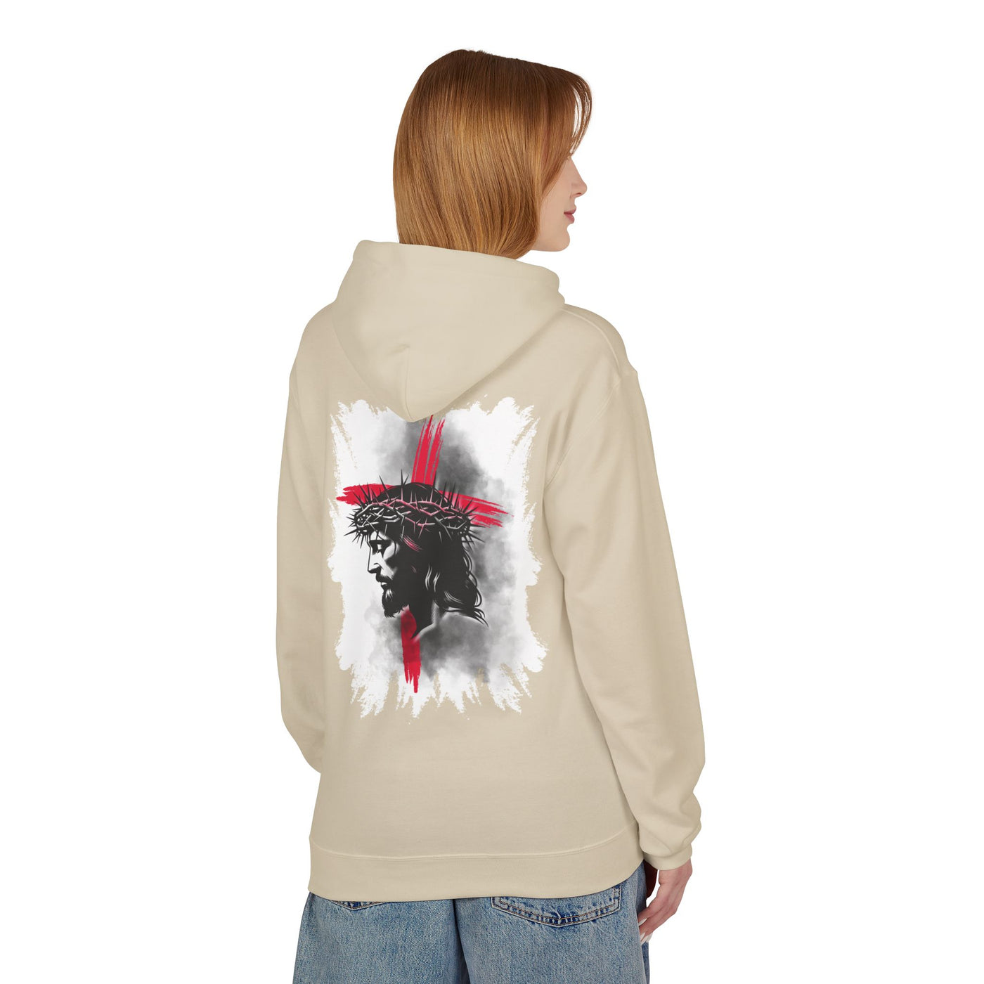 Faith-Inspired Hoodie: Blessed, Saved, Loved - Christian JESUS