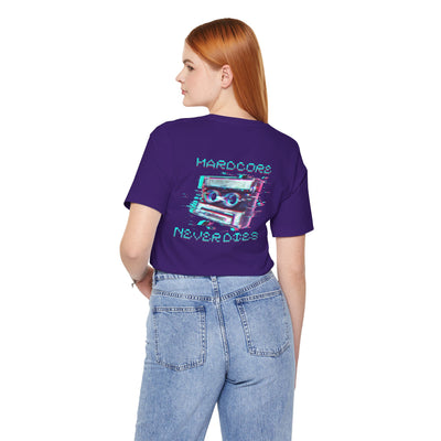 Techno - Hardcore Never Dies - Retro Graphic Tee, 90s Aesthetic Shirt unisex