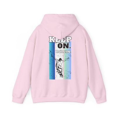 Skateboarding Warmup Hoodie - 'Skate Fall Get Up Ride Repeat' Design