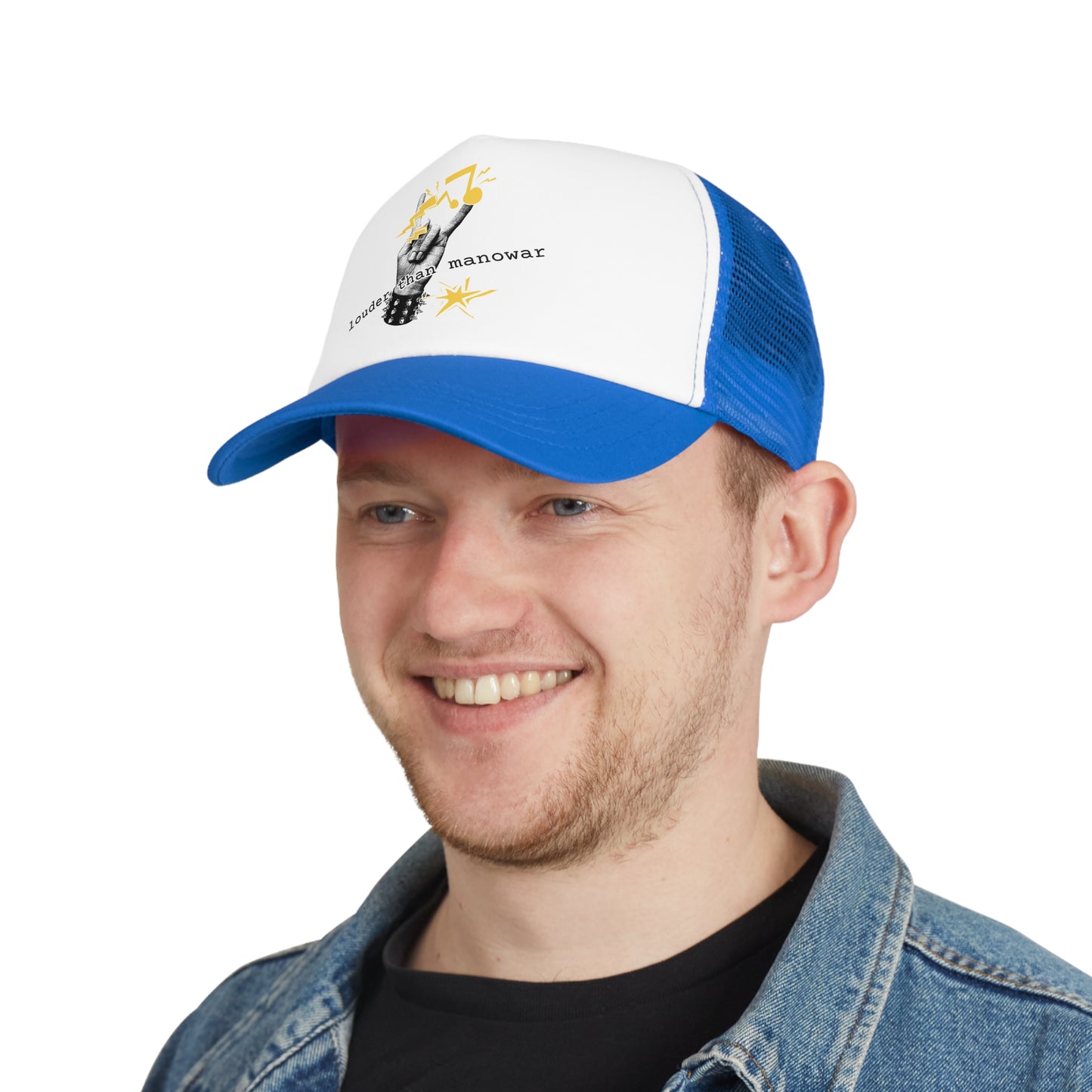 Punk Mesh Cap "louder than manowar"