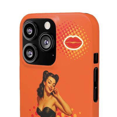 Retro Pin-Up - Handyhülle - Snap Case - Bold 'Wow' Design