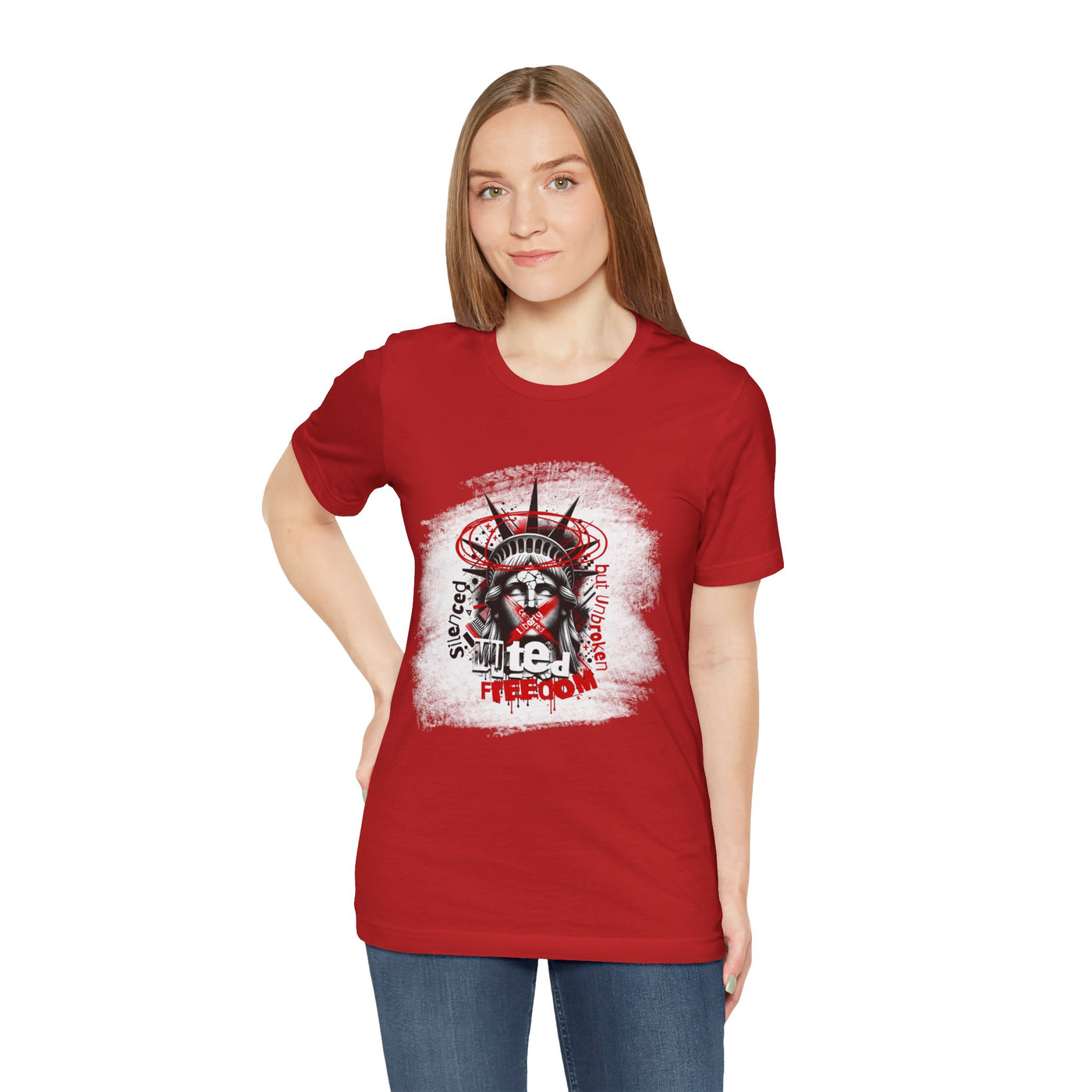 Freedom-Themed Unisex T-Shirt, Statue of Liberty - Freiheitsstatue