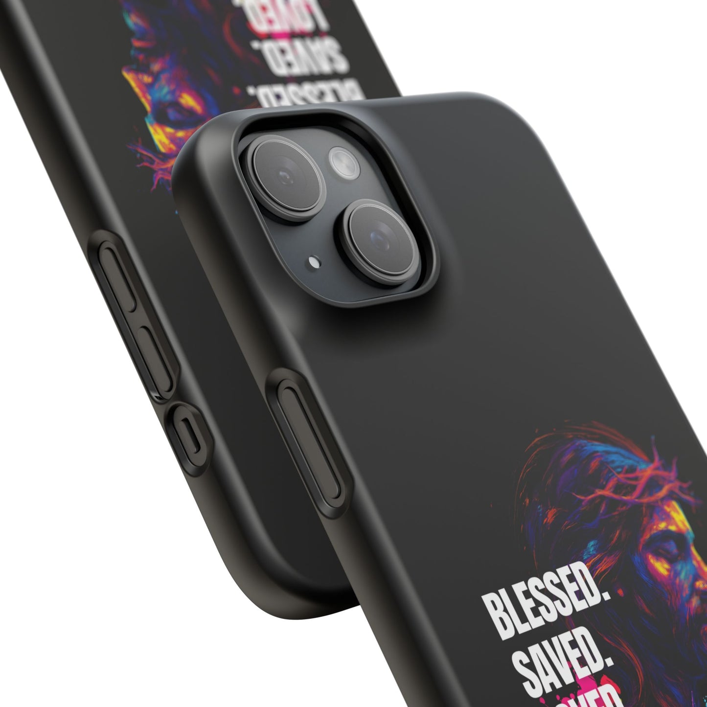 Blessed Saved Loved -  Snap Case Handyhülle - Jesus