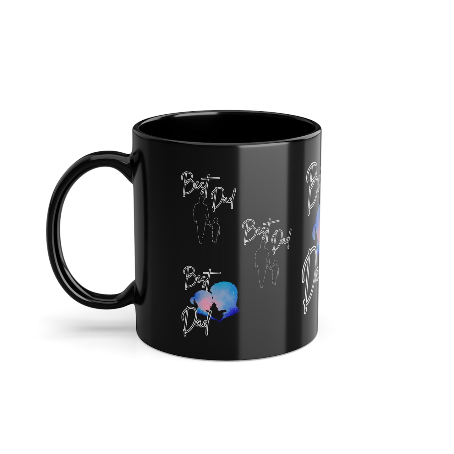 Best Dad Tasse black Coffee Mug  Cup Tasse fürs Herz