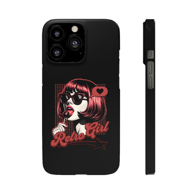 Retro Girl Snap Case Handyhülle