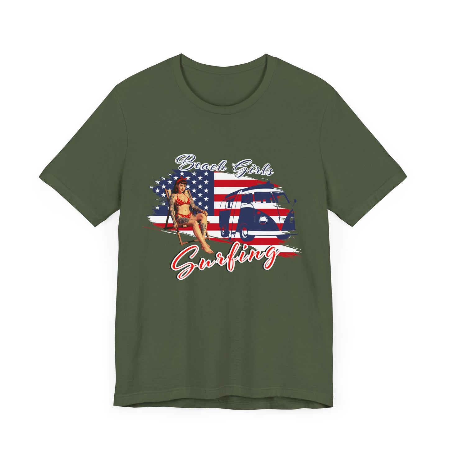 Beach Girls Surfing USA