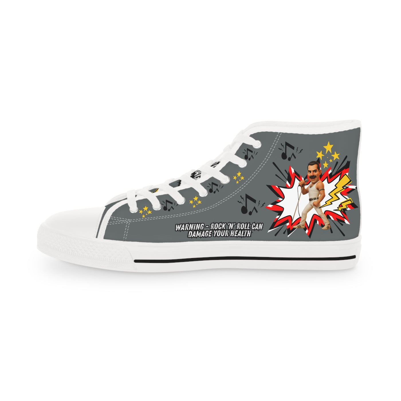 Rock 'n' Roll Freddie High Top Sneakers - Funky Music-