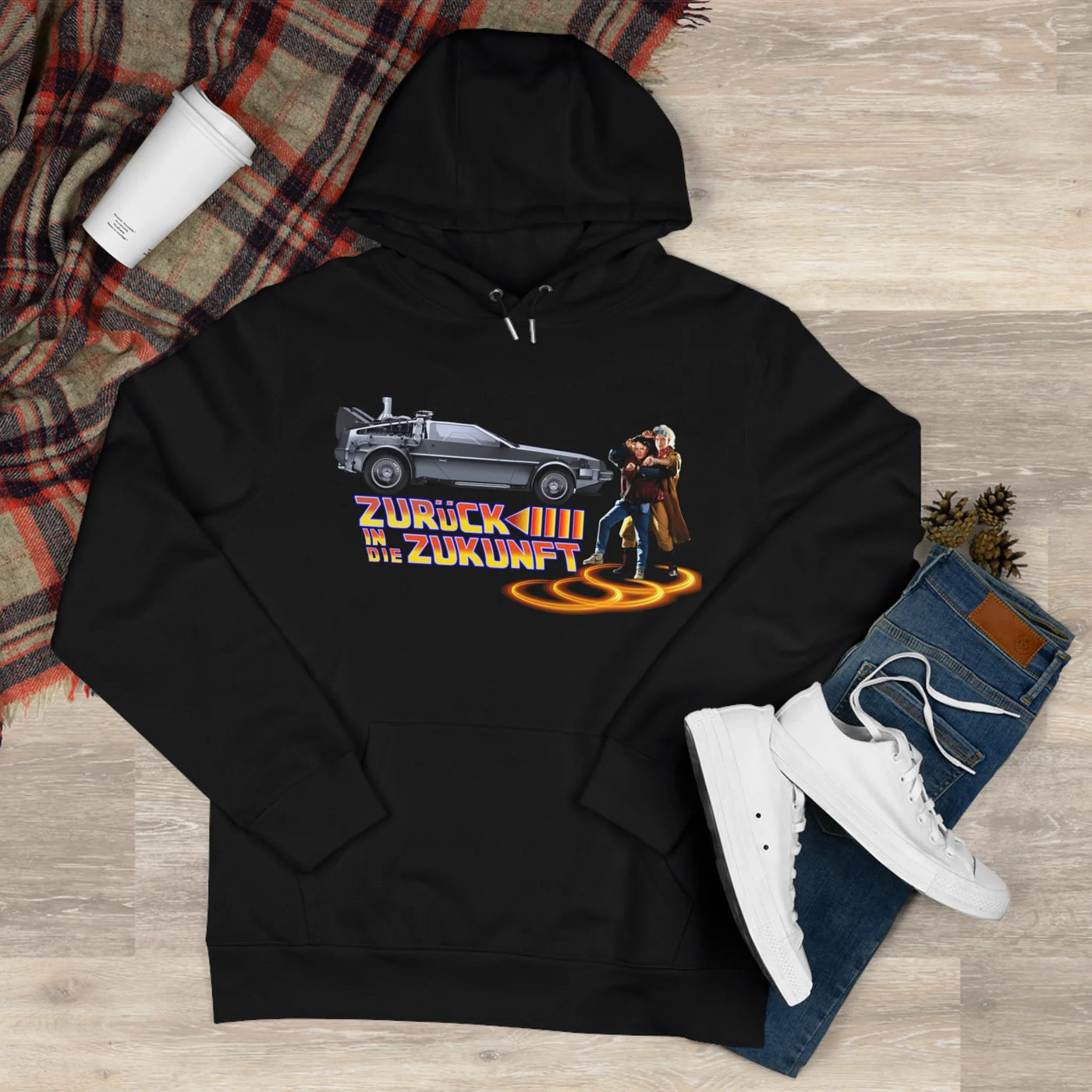 Back to the future - King Hooded Sweatshirt - Perfect for Movie Lovers and Casual Comfort 