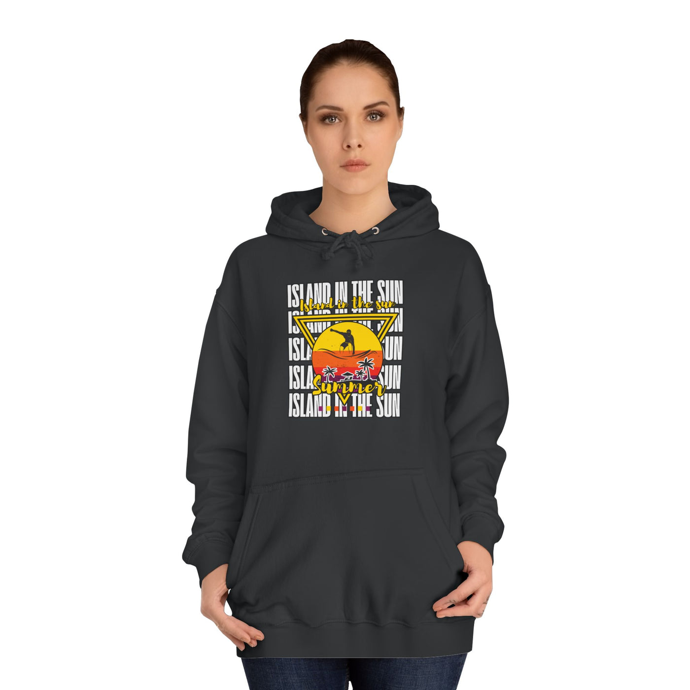 Vibrant College Spirit Hoodie, Unisex College Hoodie