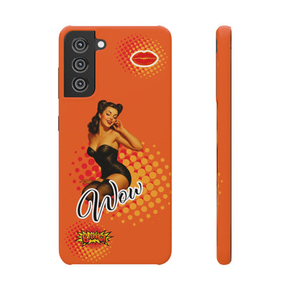 Retro Pin-Up - Handyhülle - Snap Case - Bold 'Wow' Design