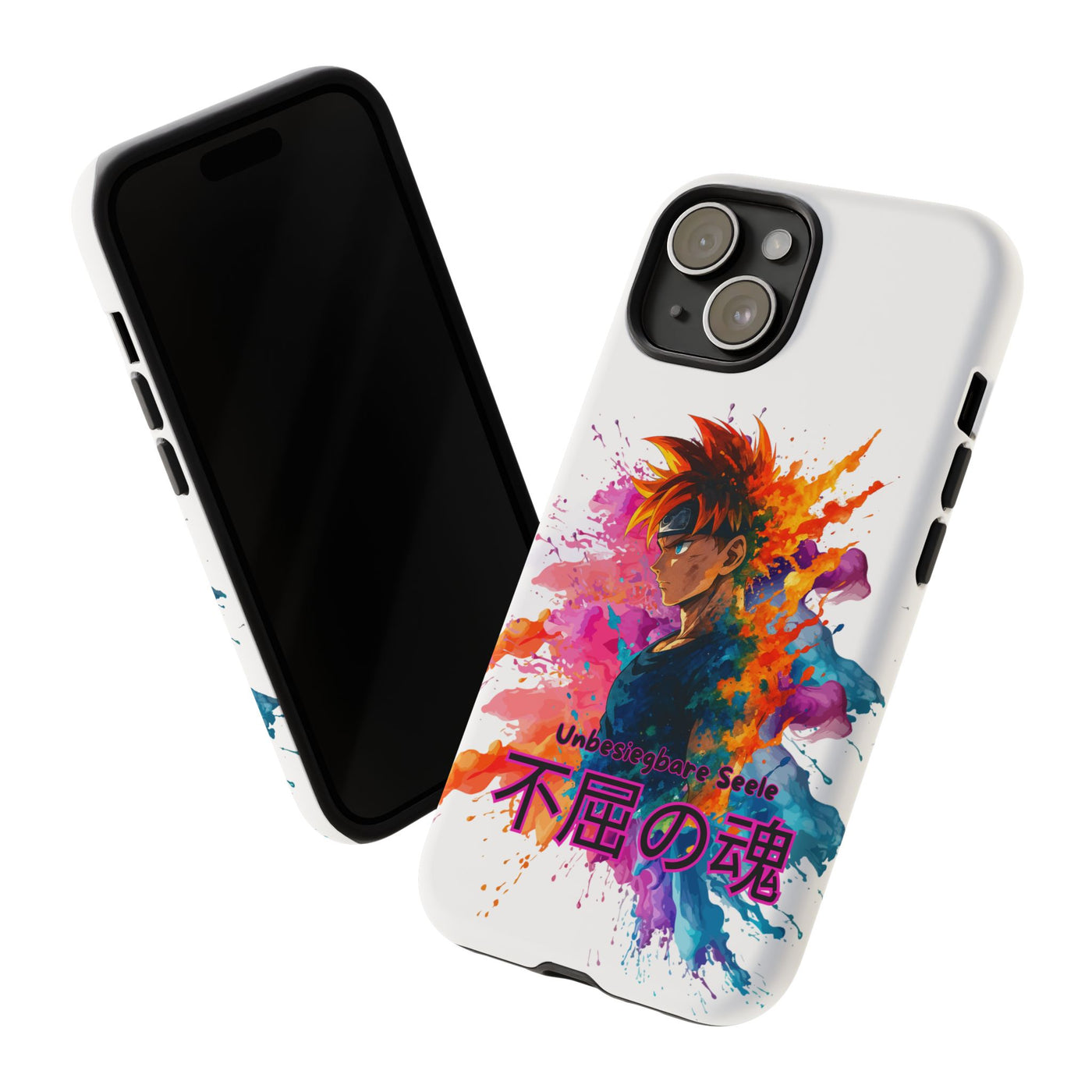 "unbesiegbare Seele" Tough Cases - Colorful Anime Phone Case Handyhülle