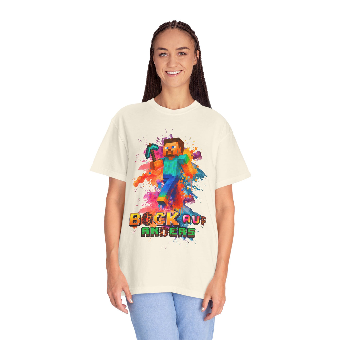 Colorful Gamer T-Shirt - Back auf Anders Minecraft Design