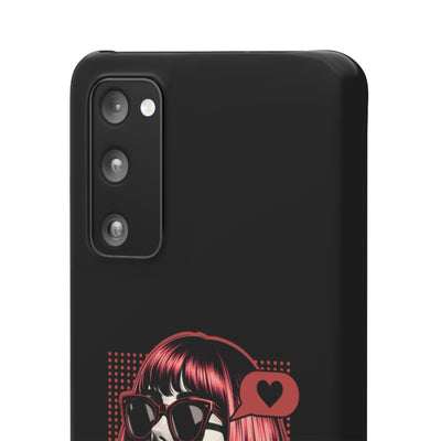 Retro Girl Snap Case Handyhülle