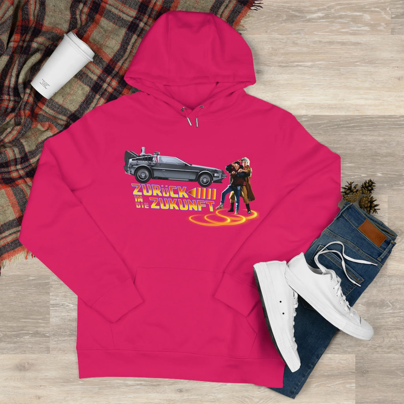 Back to the future - King Hooded Sweatshirt - Perfect for Movie Lovers and Casual Comfort 