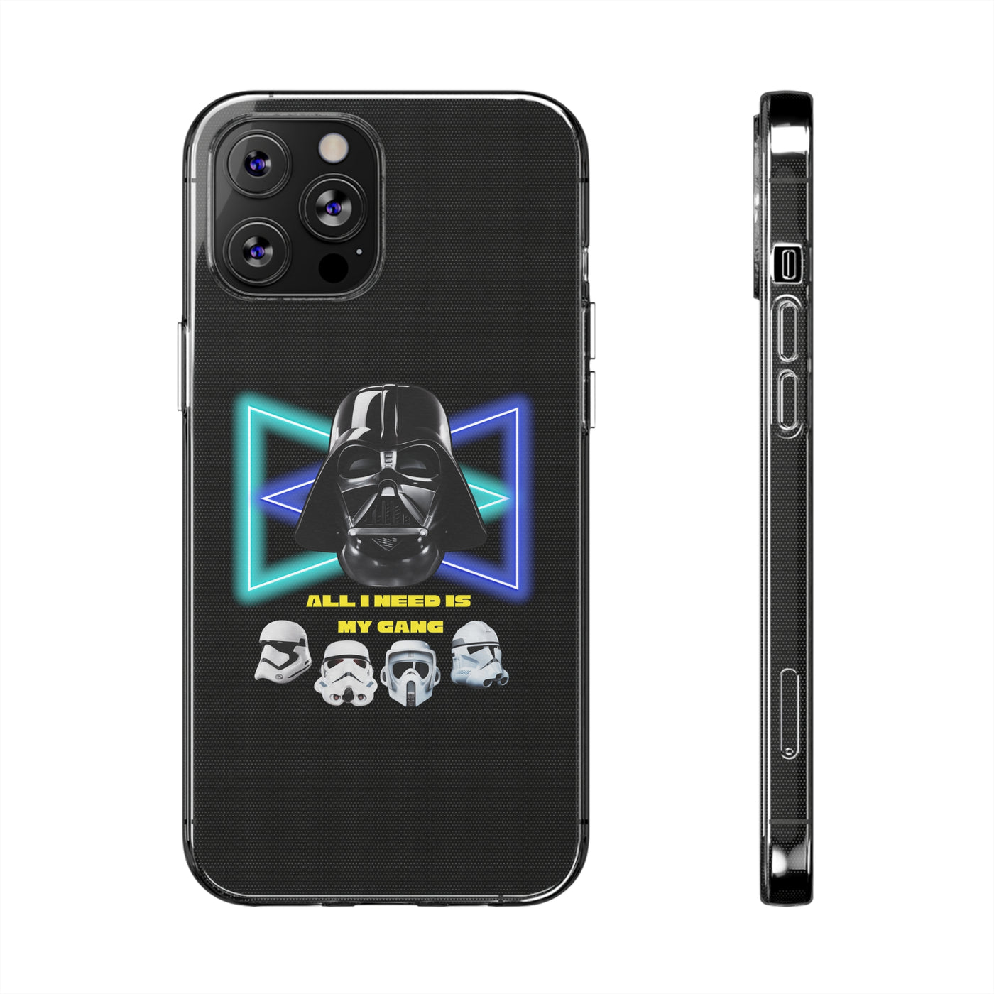 Handyhülle Darth Vader Phone Case, Star Wars Clear Silicone Phone Cover,  All I Need Is My Gang