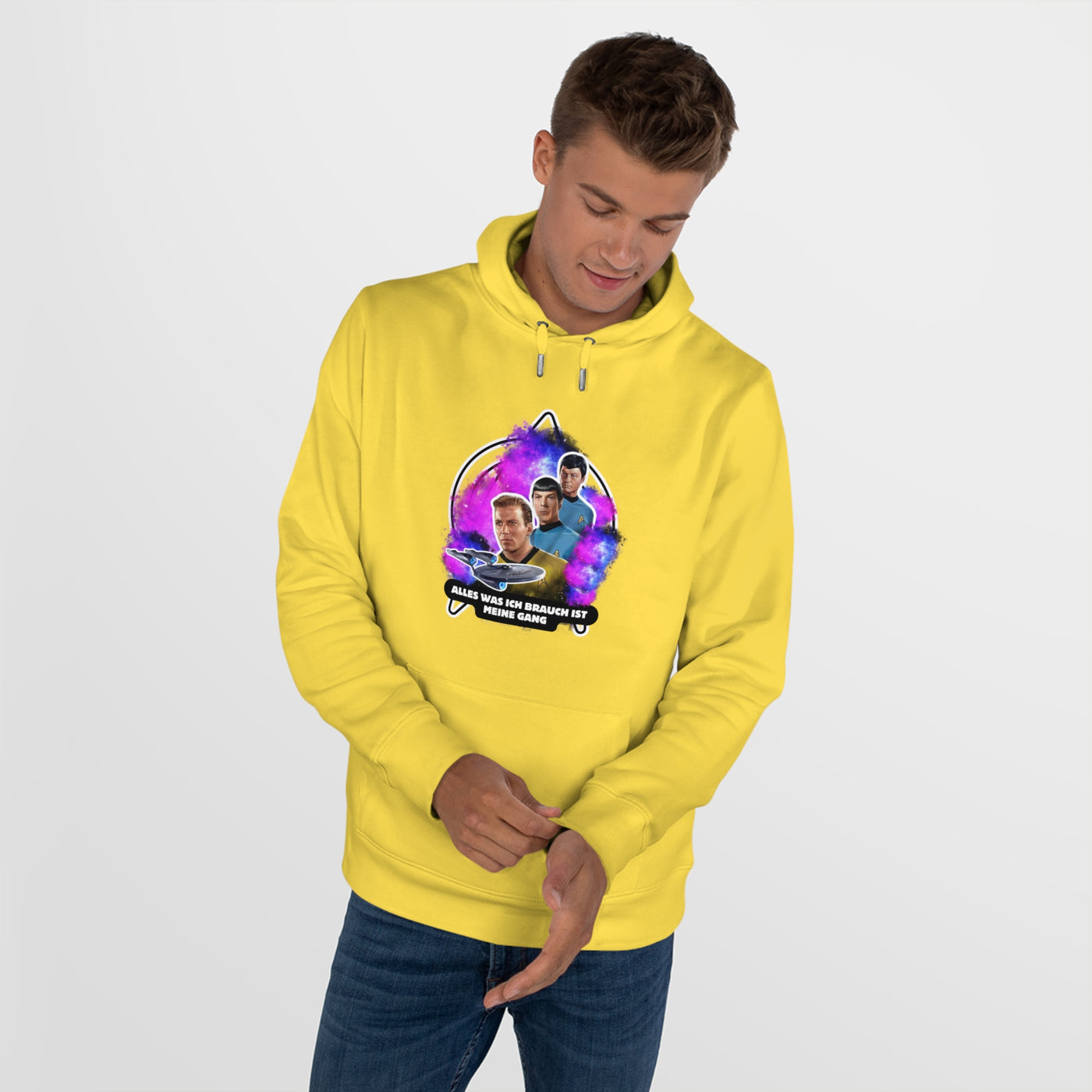 Hoodie Sweatshirt - Star trek "alles was ich brauch ist meine Gang"