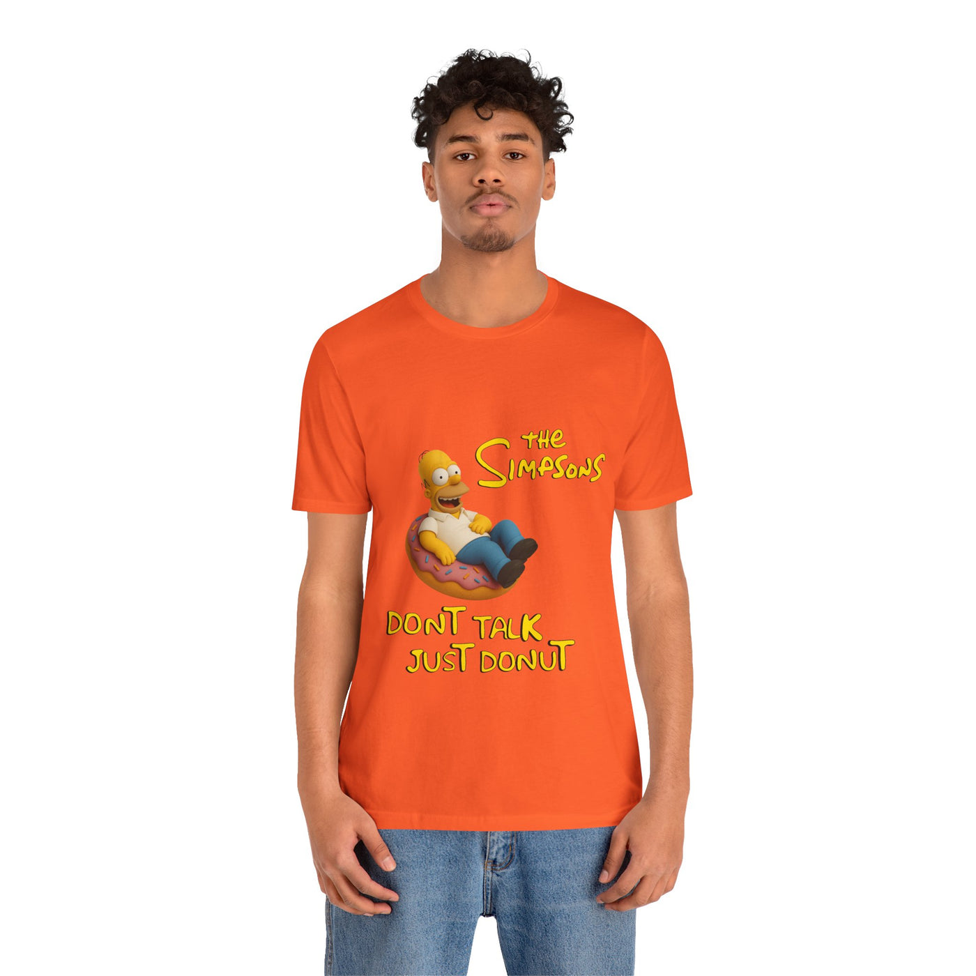 The Simpsons Donut Lover Tee - Funny Graphic T-Shirt -unisex