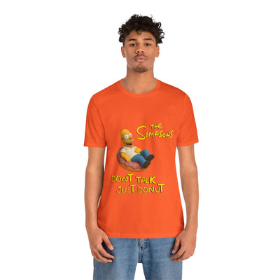 The Simpsons Donut Lover Tee - Funny Graphic T-Shirt -unisex