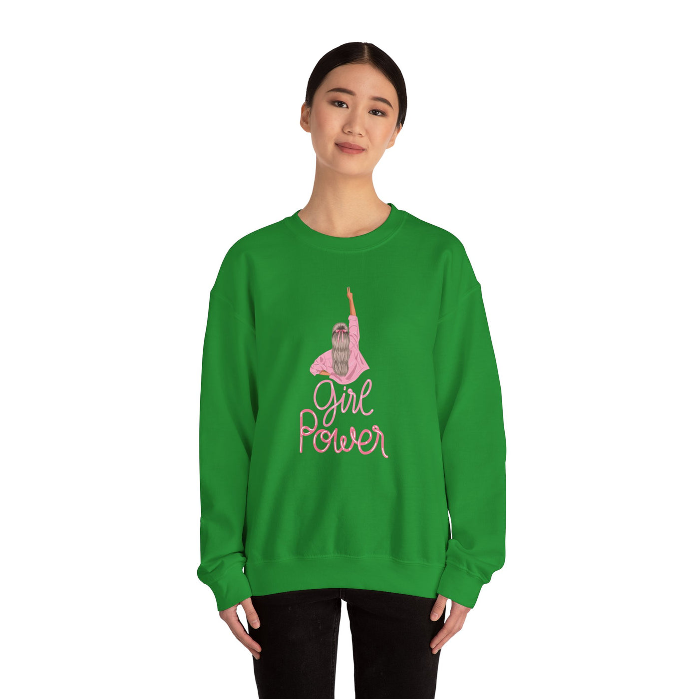 Girl Power Unisex Crewneck Sweatshirt,