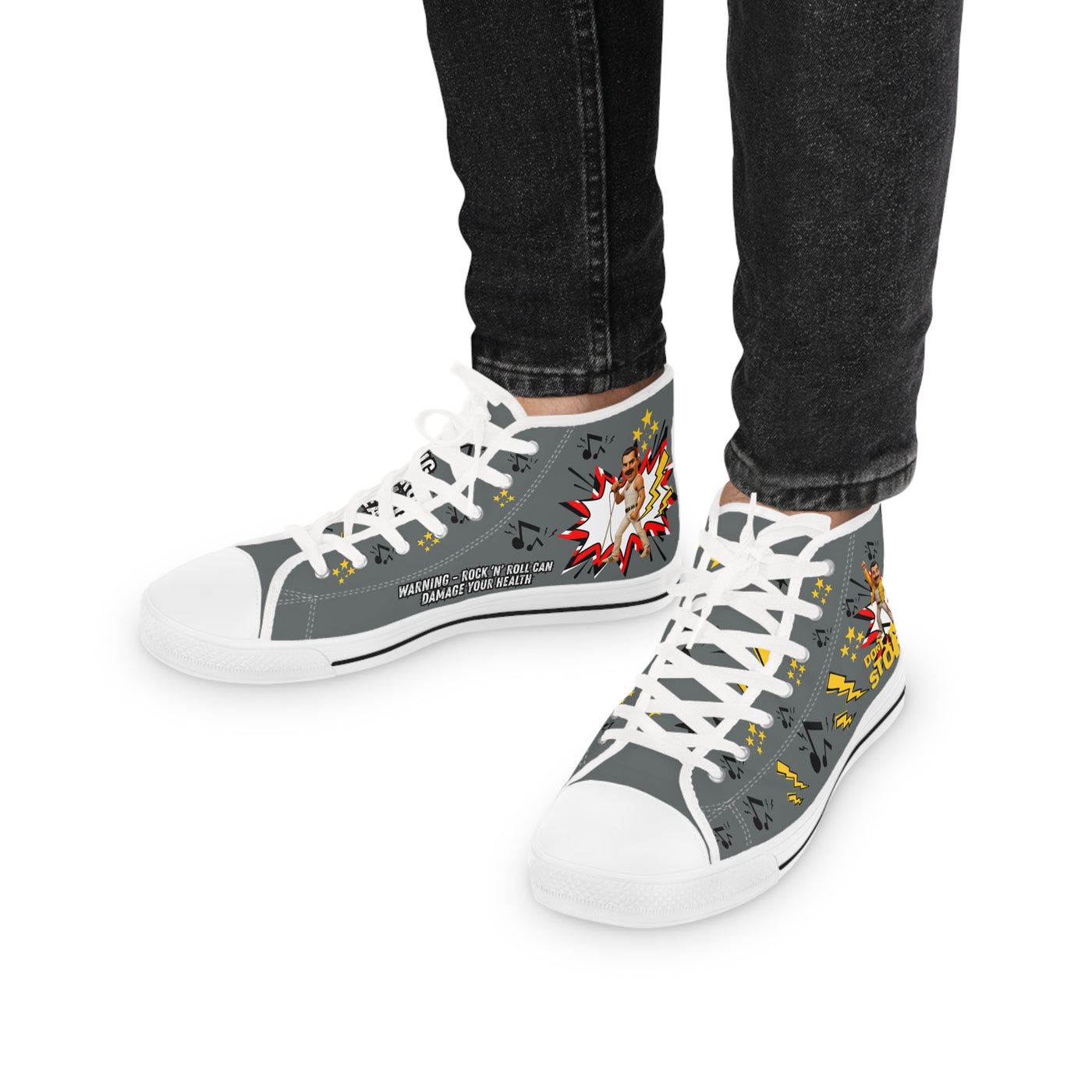 Rock 'n' Roll Freddie High Top Sneakers - Funky Music-